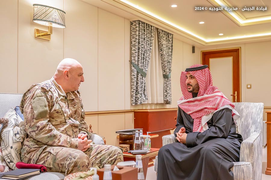 استقبال وزير الدفاع في المملكة العربية السعودية قائد الجيش العماد جوزاف عون