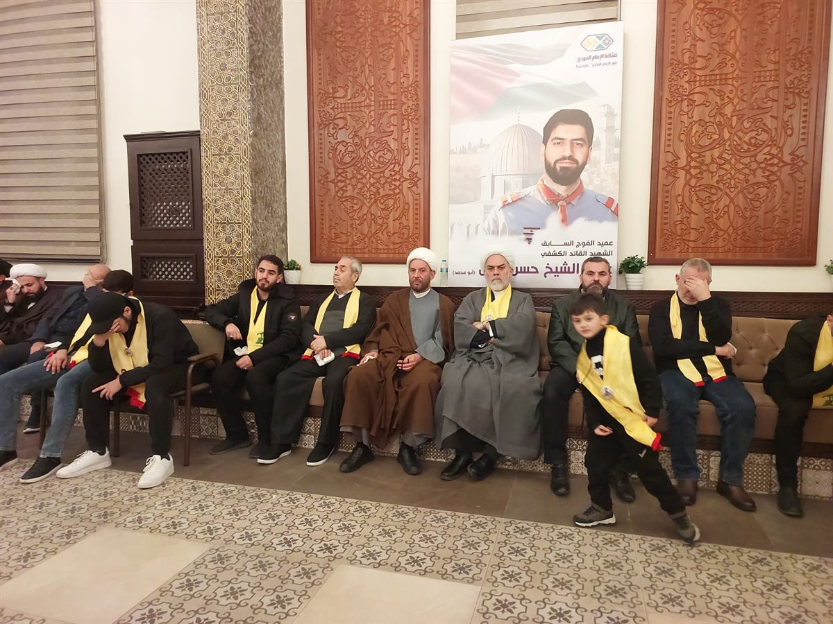 حزب الله وعائلة الشهيد علي الزين تقبلا التبريكات في حارة صيدا