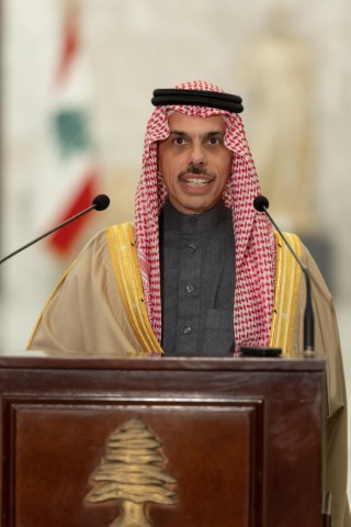 بالفيديو والصور : تصريح وزير الخارجية السعودية الأمير فيصل بن فرحان بعد لقاء رئيس الجمهورية جوزاف عون في بعبدا