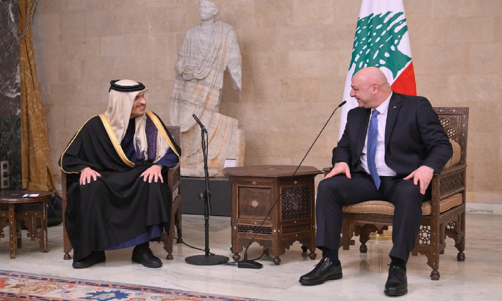 رئيس وزراء قطر: دولتنا ستكون حاضرة بملف إعادة إعمار لبنان و