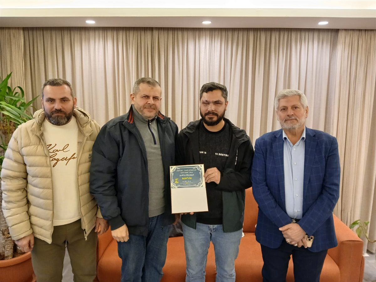وفد من حزب الله جال على جرحى المقاومة في صيدا والجوار مكرما بيوم الجريح
