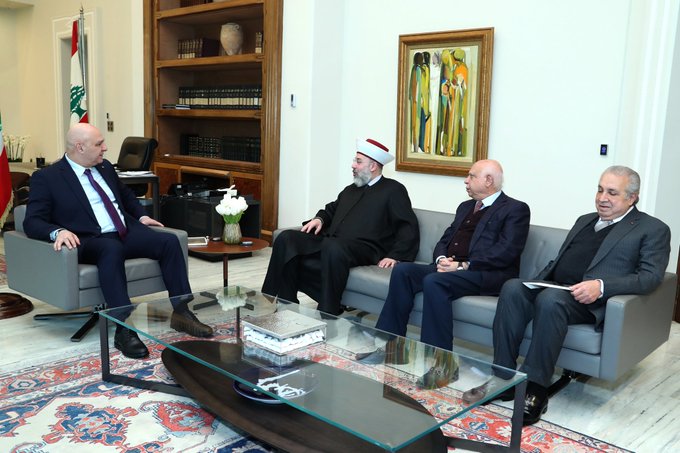 عون يتلقى دعوة من دريان إلى إفطار "دار الفتوى" في 15 آذار