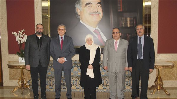 الحريري, سعد, البزري وبديع يستقبلون سفير الجزائر في لبنان