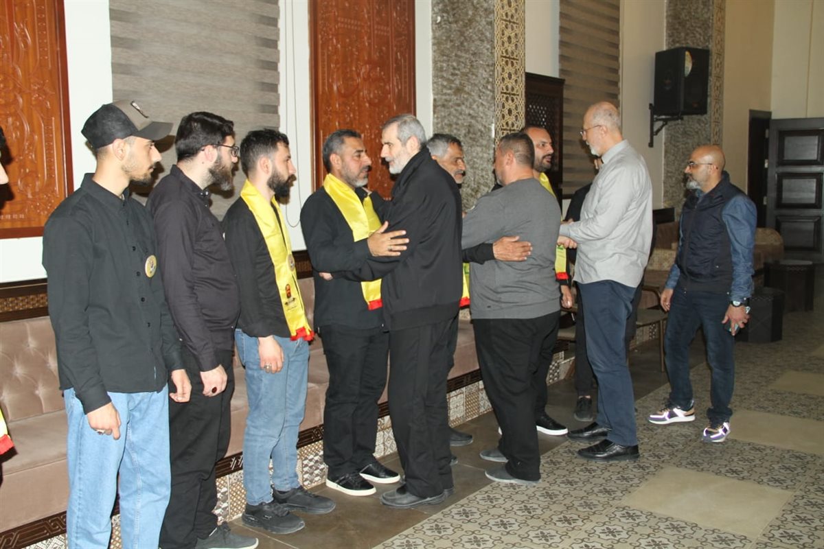 حزب الله وعائلة الشهيد عز الدين تقبلا التبريكات في حارة صيدا