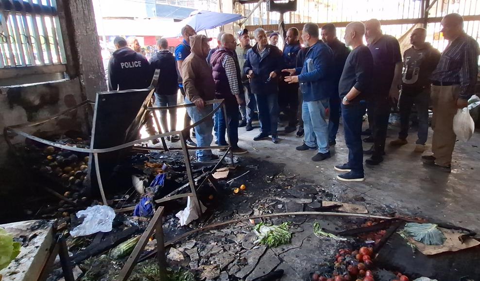 د. بديع تفقد حريق العربات في سوق الخضار: بلدية صيدا تقدمت بدعوى أمام القضاء في الحادثة وأحالت ملف المخالفات للقضاء أيضا