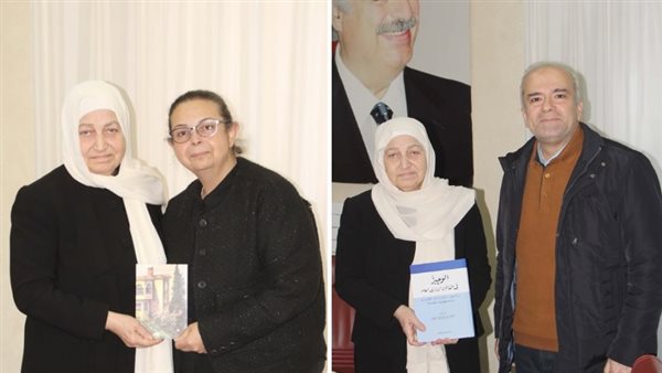 بهية الحريري تسلمت من مروان القطب كتابه "الوجيز في القانون الإداري العام" ومن غنوة دقدوقي ديوانها الجديد "همس الرحيل"