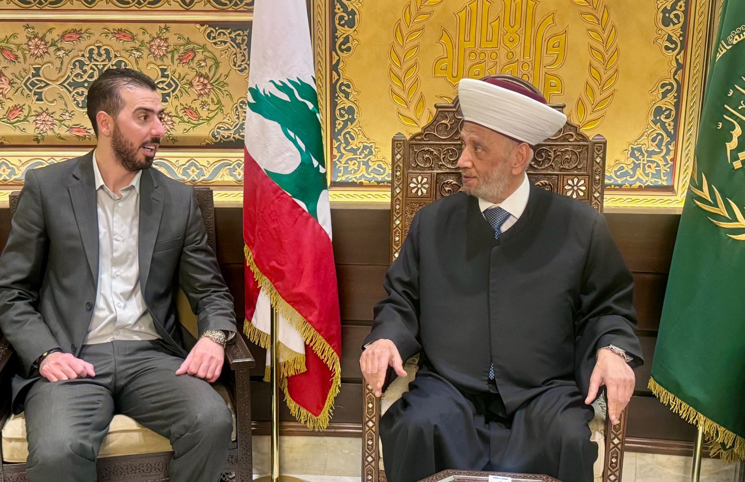 مفتي الجمهورية اللبنانية يستقبل النائب أحمد رستم