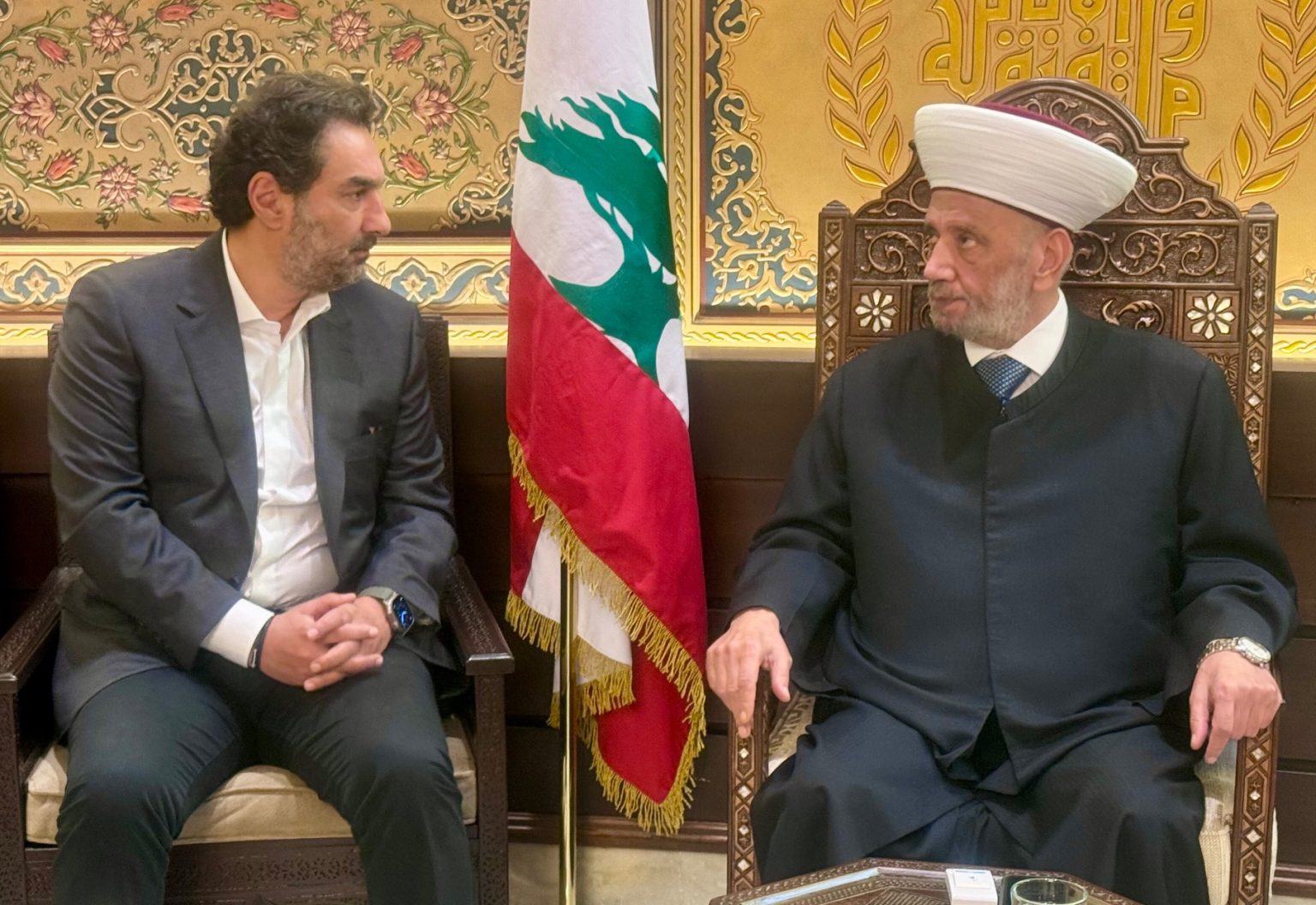 مفتي الجمهورية اللبنانية يستقبل النائب وضاح الصادق