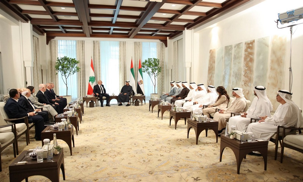 بعد القرار الإماراتي.. عون يشكر بن زايد