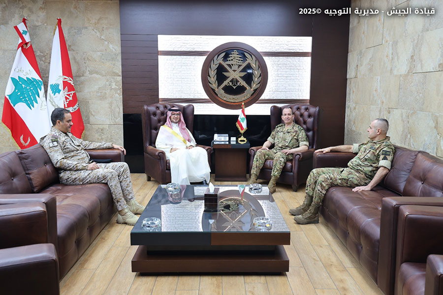 استقبالات العماد قائد الجيش