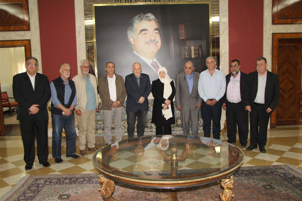 بهية الحريري التقت وفداً من لجنة المتابعة المركزية للجان الشعبية الفلسطينية