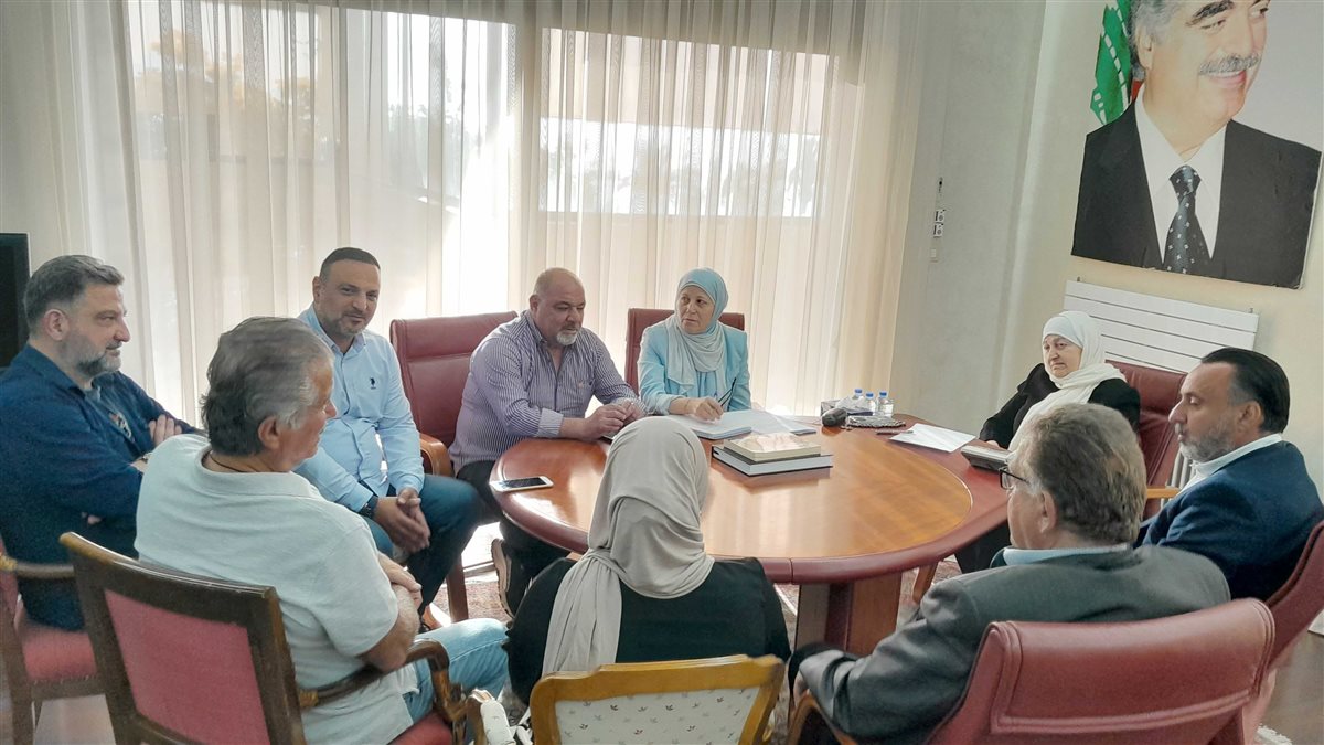 بهية الحريري استقبلت وفد جمعية أصدقاء زيرة وشاطىء صيدا