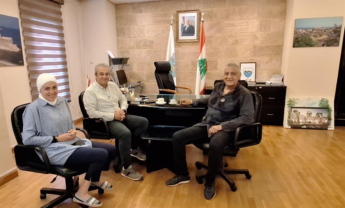 د. بديع إستقبل المهندس مصطفى حجازي وهنأه بمناسبة فوزه في إنتخابات بلدية صيدا