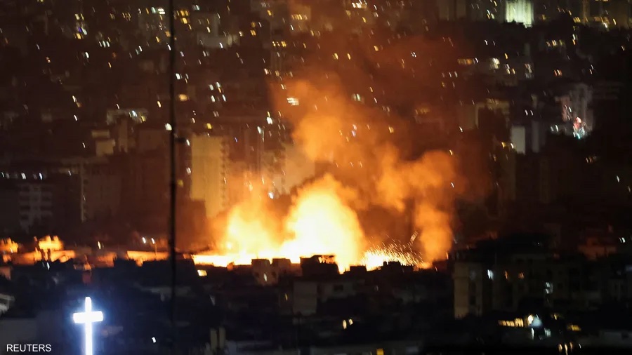 غارات عنيفة على الضاحية الجنوبية لبيروت