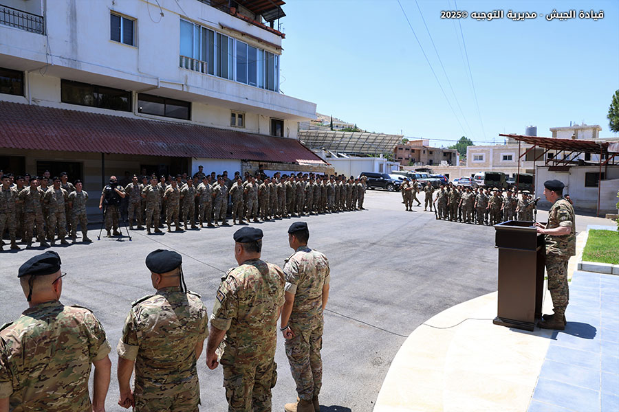 قائد الجيش يتفقد عددًا من الوحدات المنتشرة في منطقة البقاع الغربي