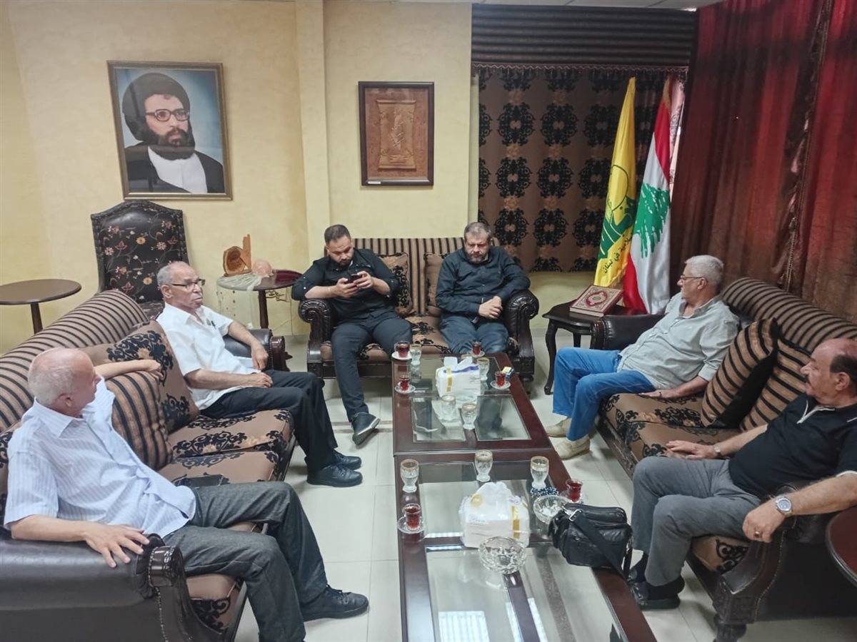 حزب الله في صيدا عرض مع وفد الجبهة الشعبية لتحرير فلسطين الأوضاع العامة