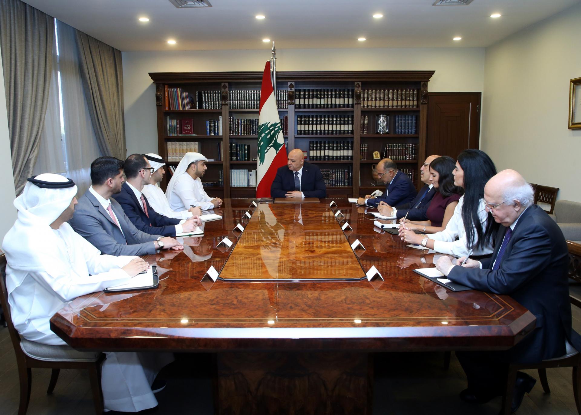 شركة اماراتية تنقل للرئيس عون رغبتها المساهمة بتنفيذ مشاريع حيوية في لبنان