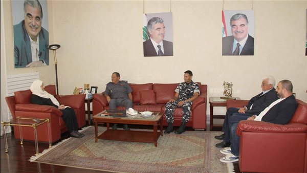 بهية الحريري استقبلت العميد أحمد أبو ضاهر والعقيد وسام باز