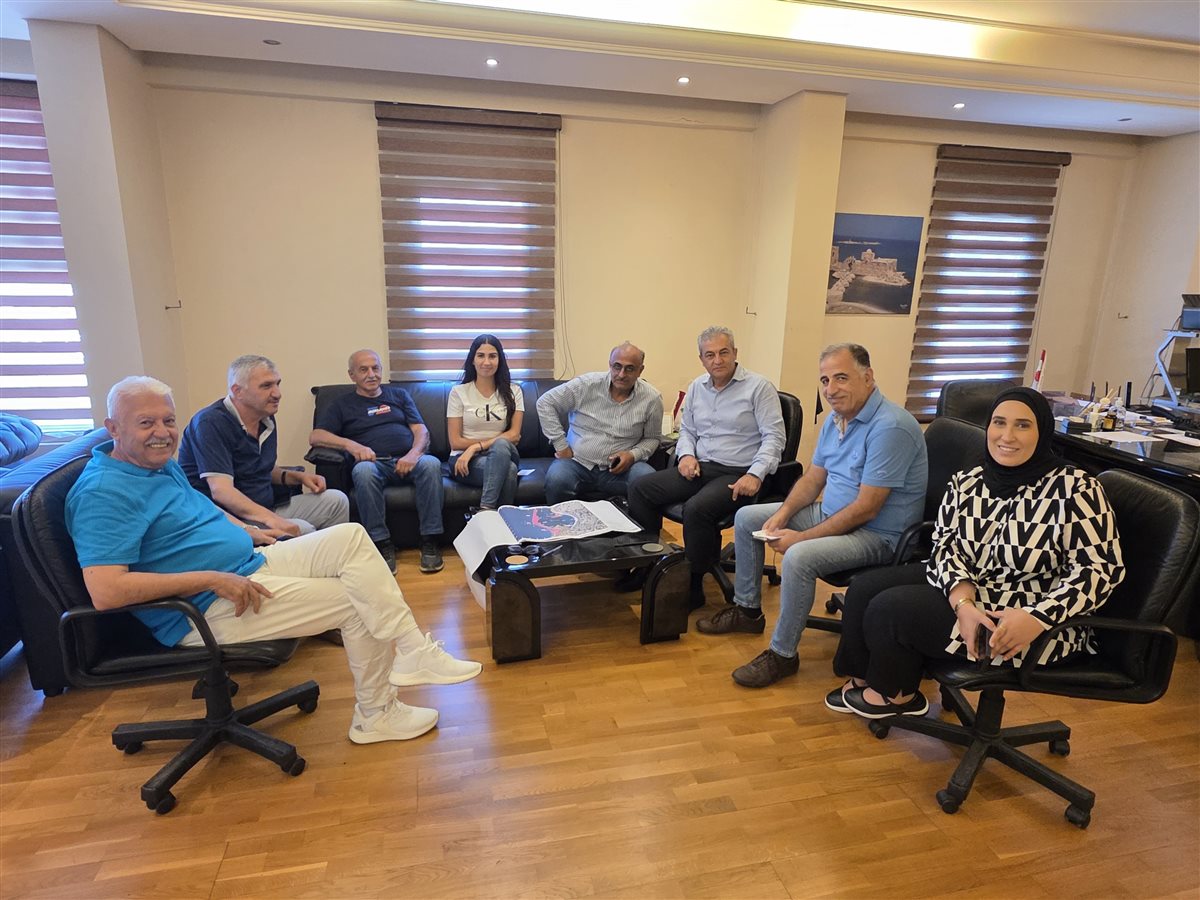 المهندس مصطفى حجازي إلتقى في بلدية صيدا رئيس مصلحة إستثمار مرفأ صيدا الجديد واستشاري مشروع المرفأ والشركة المنفذة للأعمال التحسينية