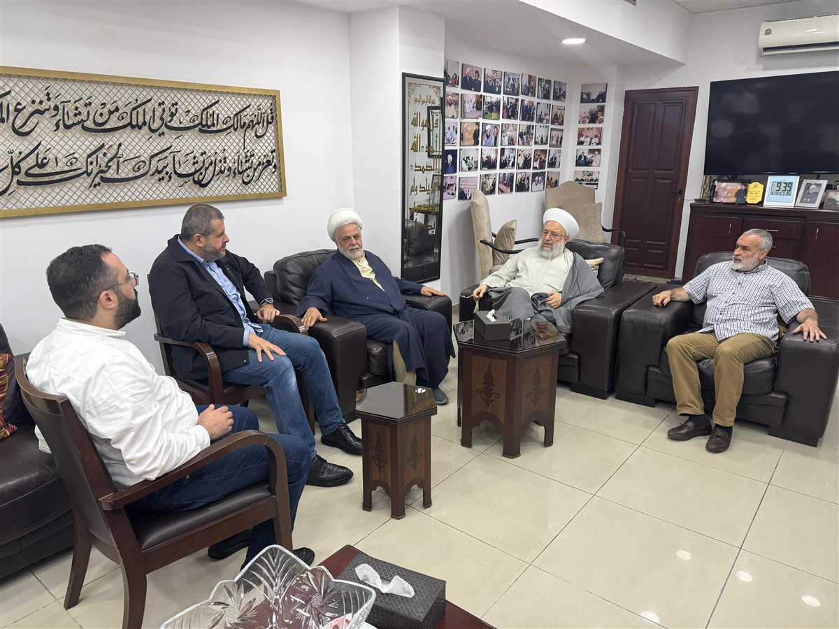 وفد من حزب الله عرض مع الشيخ ماهر حمود التطورات