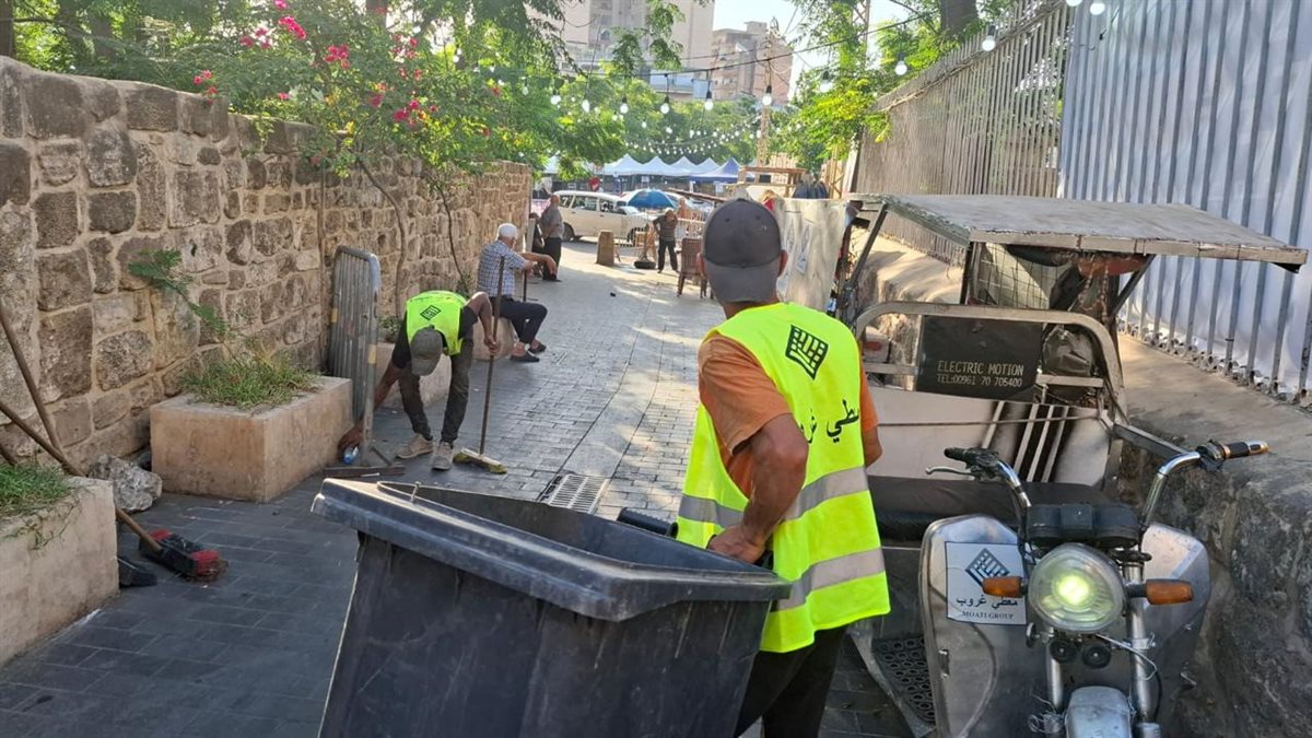 معطي غروب تطلق حملة نظافة ورش مبيدات واسعة للمرة الثانية في صيدا القديمة