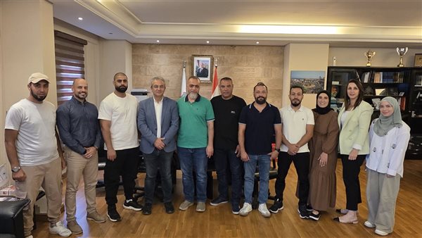 المهندس مصطفى حجازي إستقبل في بلدية صيدا وفدا رياضيا فلسطينياً برئاسة الدكتور رياض أبوالعينين