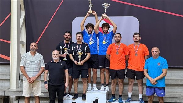 صيدا ممثلة بأنديتها " الأهلي والمعني واللواء " تحصد المراكز الأُوَل في بطولة لبنان لزوجي الرجال بكرة الطاولة للعام 2025