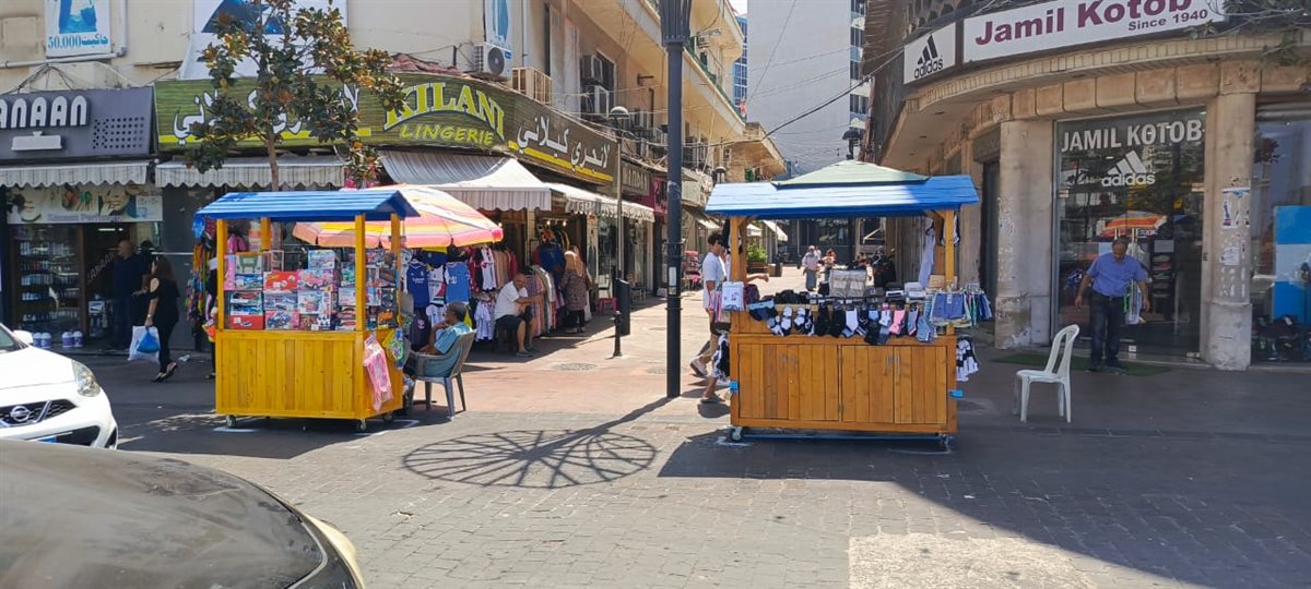 تنظيم البسطات الثابتة في السوق التجاري لمدينة صيدا بشكل موحّد ومرتب بعد إزالة المخالفات