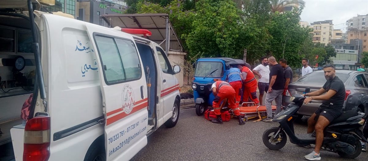 جريحتان في حادث سير عند تقاطع ايليا في صيدا