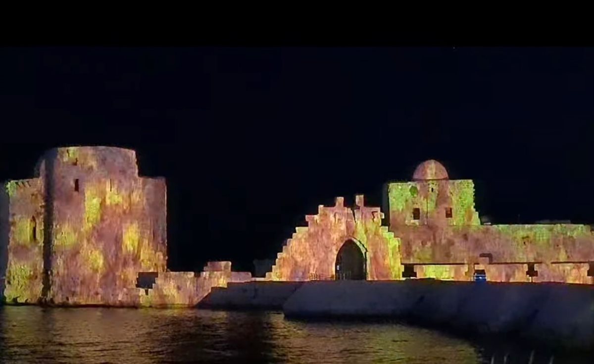 قلعة صيدا البحرية كما لم نراها من قبل: تناغم الصوت والضوء يروي قصة الستة الاف أعوام !