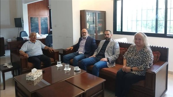 أسامة سعد يستقبل رئيس بلدية طنبوريت الدكتور إيلي خطّار