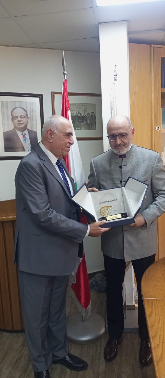 بن جدو مع وفد من "الميادين " زار نقابة محرري الصحافة والقصيفي نوه بأداء القناة