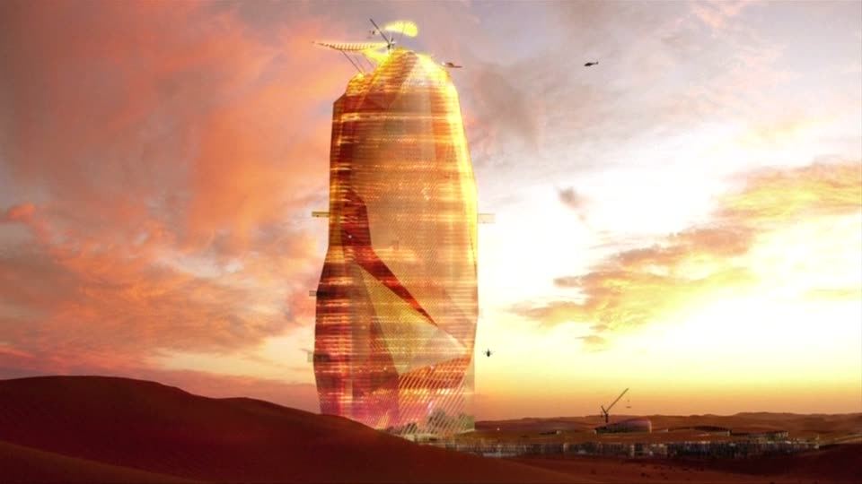 برج في الصحراء الكبرى يتحدى بيئتها