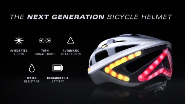 Lumos .. أول خوذة لراكبي الدراجات تضم أضواء للمكابح والانعطاف