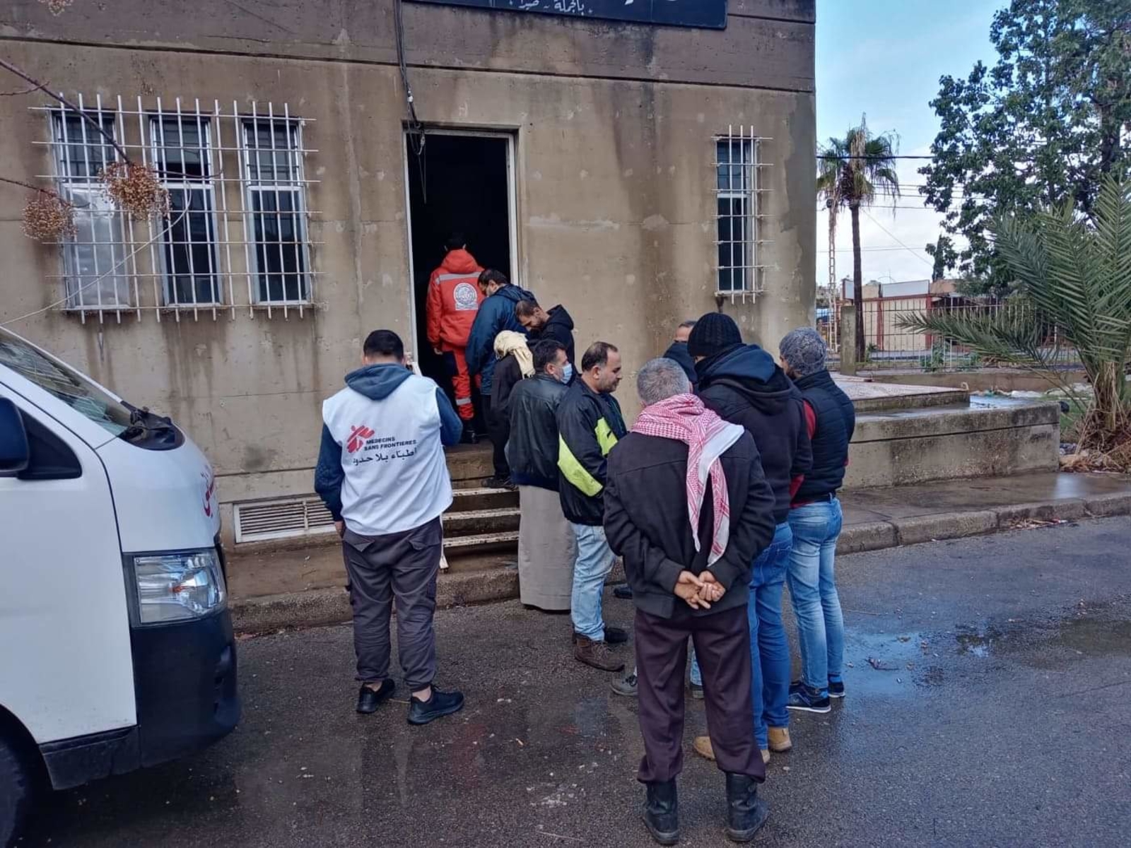 حملة لإعطاء لقاح فايزر في الحسبة في صيدا