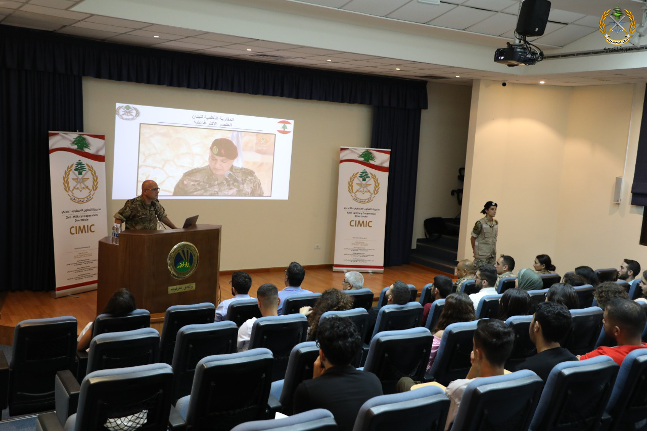 الجيش: مديرية التعاون العسكري - المدني تشارك في يوم عمل مع قسم تكنولوجيا الهندسة الزراعية في جامعة البلمند
