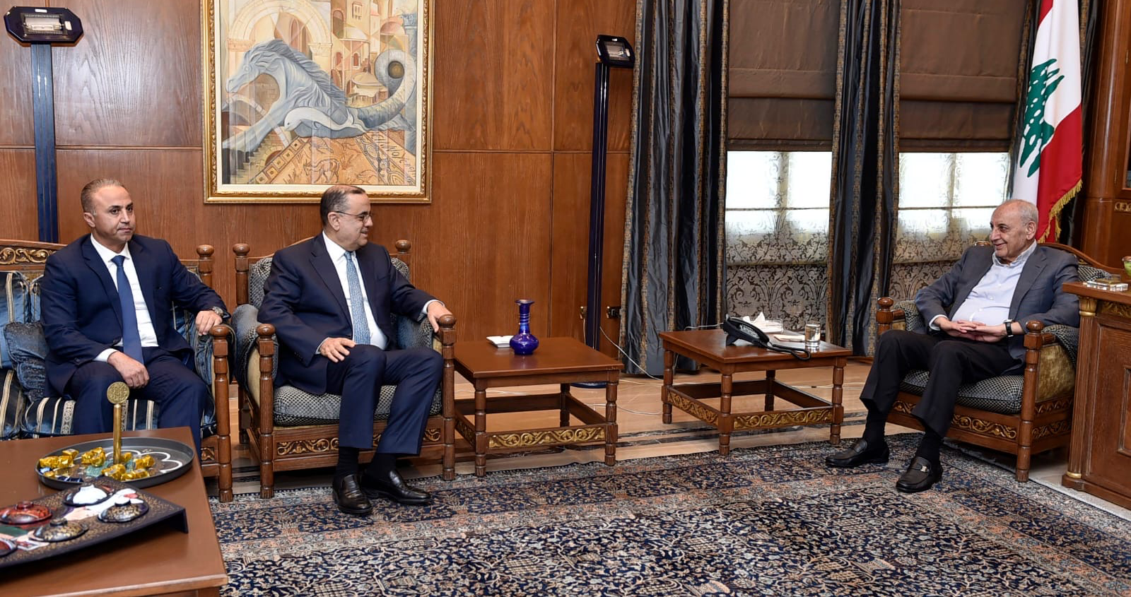 بري يعرض مع البيسري المستجدات أمنياً وسياسياً
