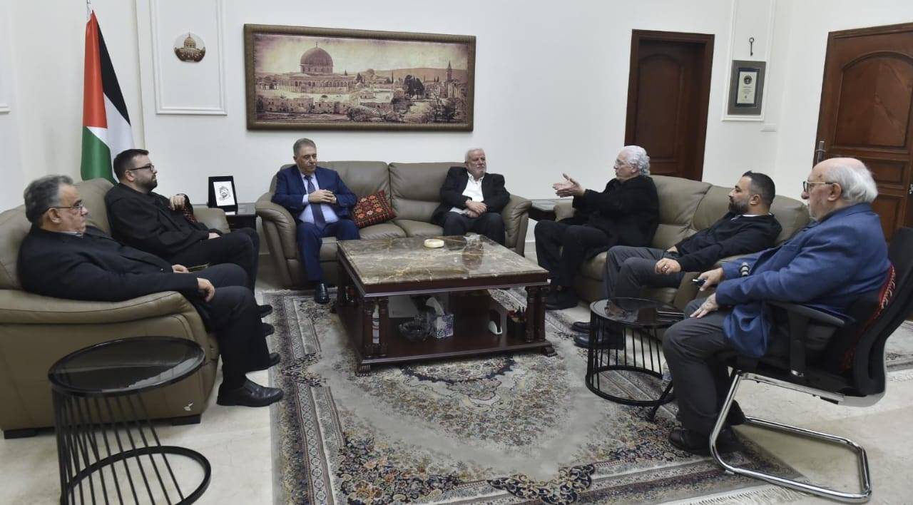 أحمد الحريري يلتقي دبور: دعم الشعب الفلسطيني .. وتأييد مقررات "قمة الرياض"