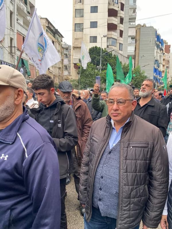 جهاد ضاني ممثلا النائب أسامة سعد قدم واجب العزاء باستشهاد القائد العاروري ورفاقه
