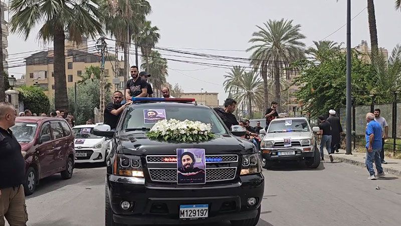 صيدا تستقبل جثمان ابنها الشهيد يوسف جلول و" تاتش" ونقابة "أوجيرو" تنعيانه