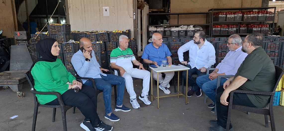 لجنة الحسبة والمدينة الصناعية في مجلس بلدية صيدا إطلعت على أوضاع الحسبة وإحتياجاتها وتطويرها