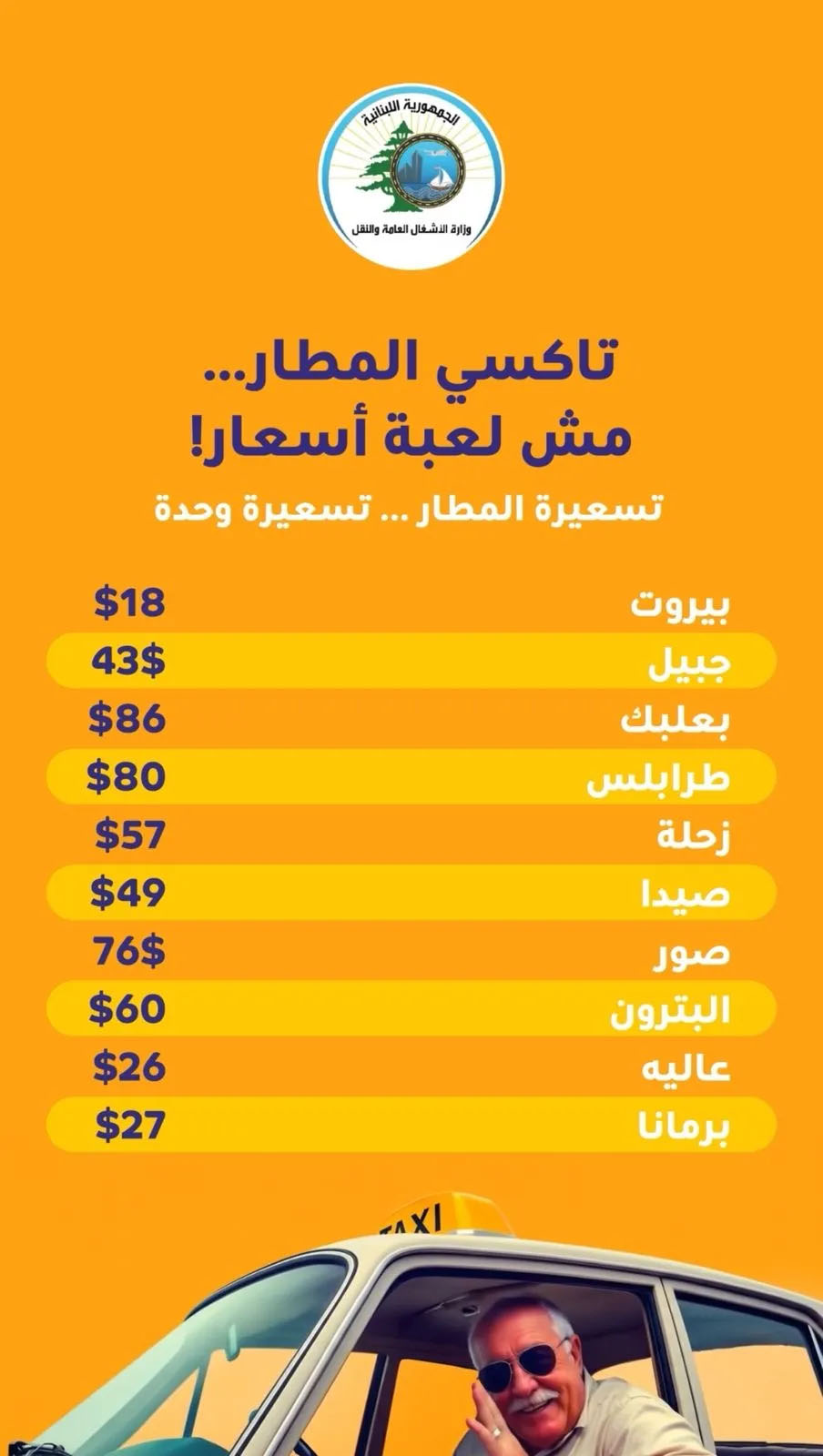 "الاشغال": "من هلّق ورايح... صار السعر واضح"