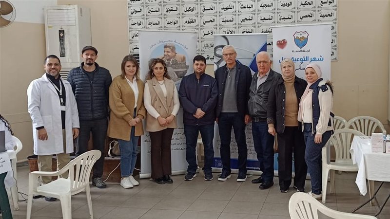 لجنة الصحة في بلدية صيدا برئاسة د. تيسير بلال الزعتري نظمت يوما طبيا توعويا في منطقة التعمير حول داء السكري