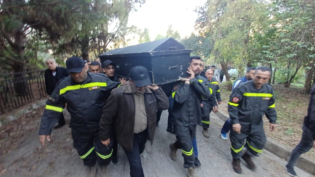 الدفاع المدني في صيدا يشيع عنصره منير احمد الزعتري