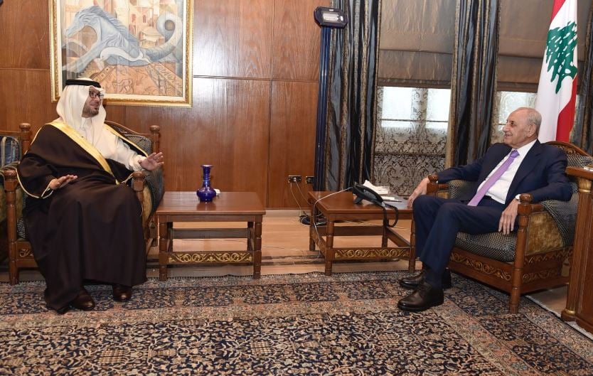 الرئيس بري بحث مع البخاري العلاقات الثنائية