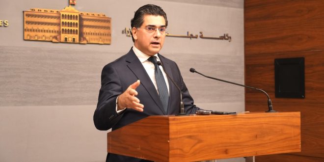 الوزير مرقص بعد جلسة مجلس الوزراء: إطلاق نداء إنساني لحشد المساعدات واستدعاء من يلزم من السفارة الايرانية والتحقق من بيان ما سمي بالضباط الوطنيين