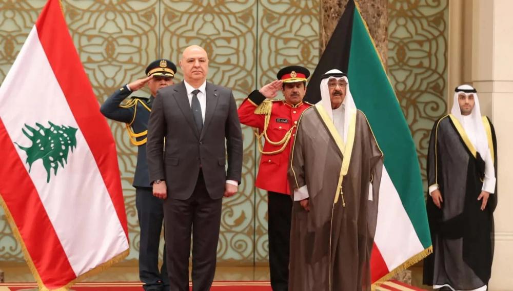 الرئيس عون هنأ أمير دولة الكويت بعيد الفطر : متضامنون مع الكويت وندين الاعتداءات على سيادتها
