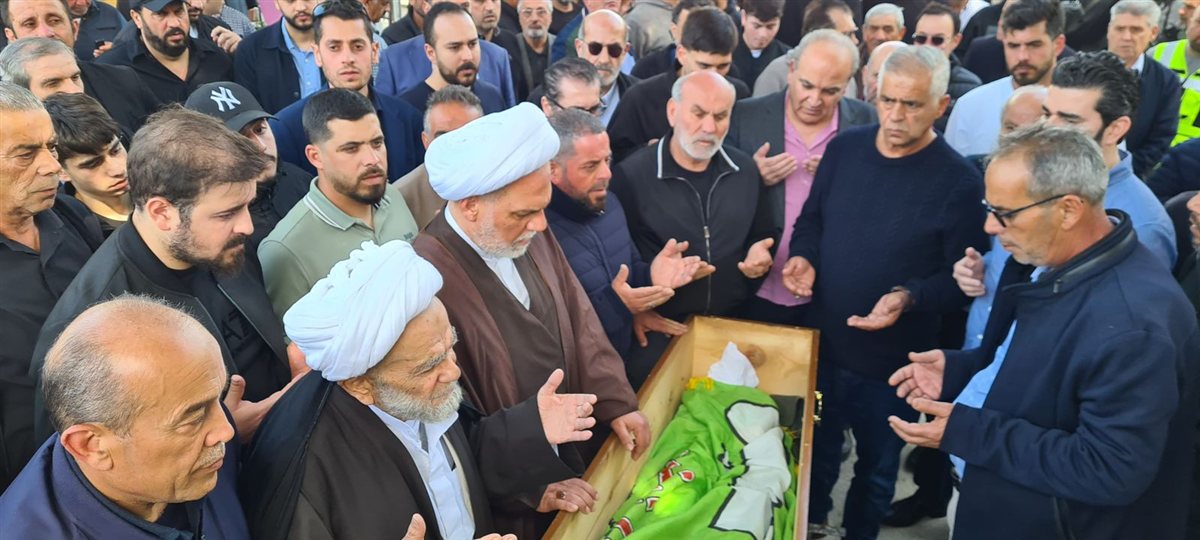 تشييع الحاج فايز أحمد صالح والد نائب رئيس بلدية حارة صيدا بمأتم مهيب